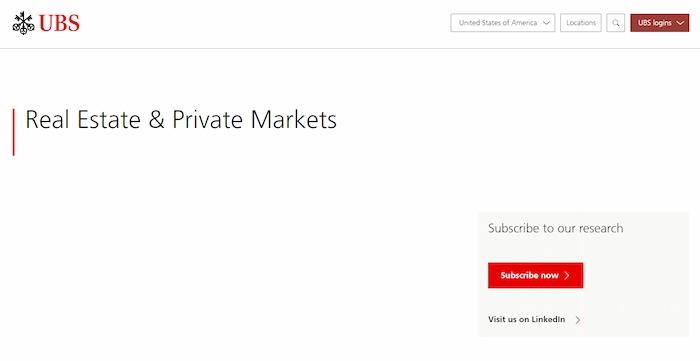 UBS Real Estate & Private Markets (REPM)