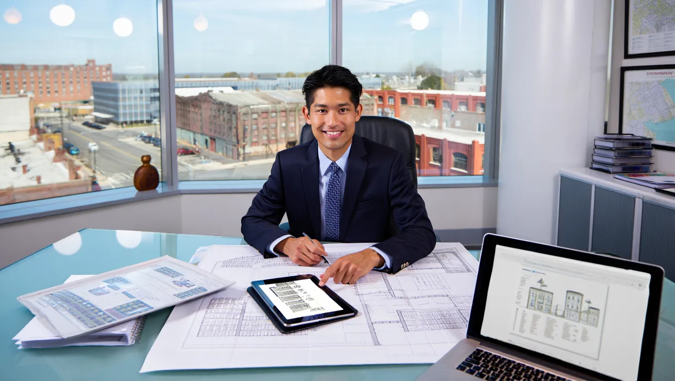 Commercial property acquisition Scotland specialist reviewing development plans and investment analysis