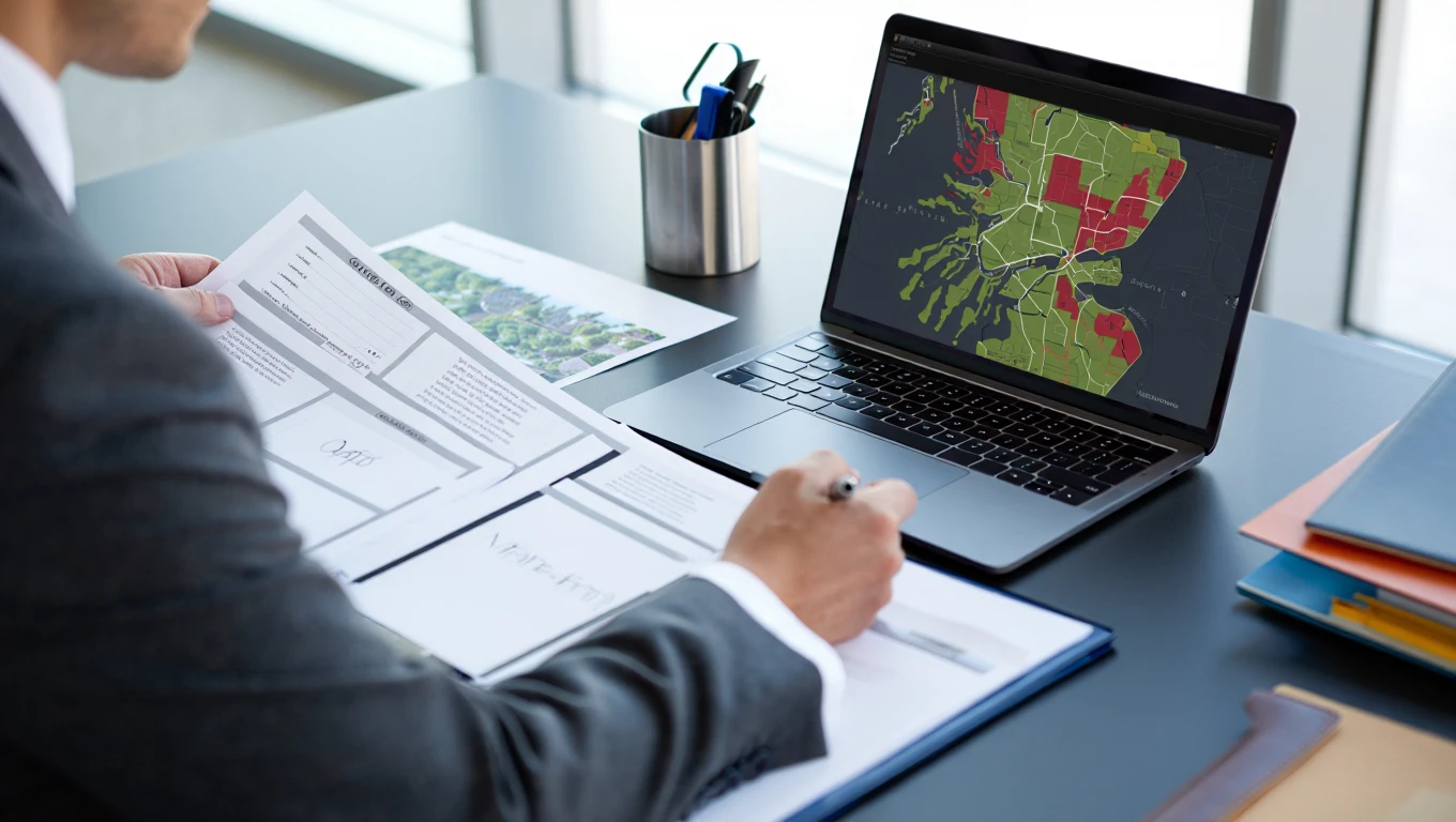 Off-market land sourcing Scotland specialist analyzing development sites geographic mapping data