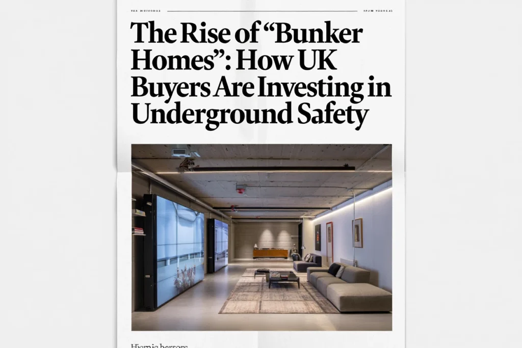 The Rise of ‘Bunker Homes’: How UK Buyers Are Investing in Underground Safety