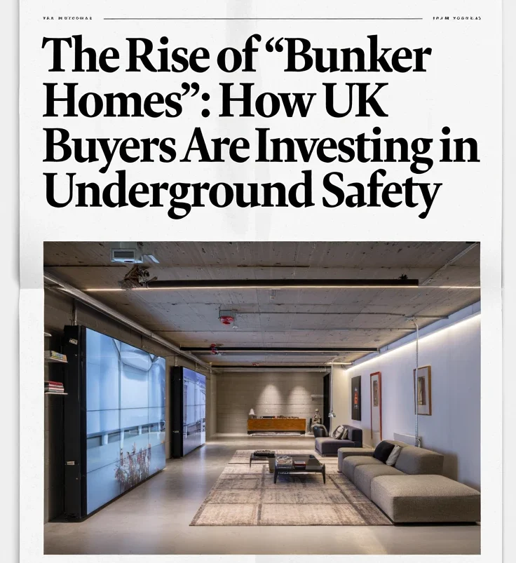 The Rise of ‘Bunker Homes’: How UK Buyers Are Investing in Underground Safety