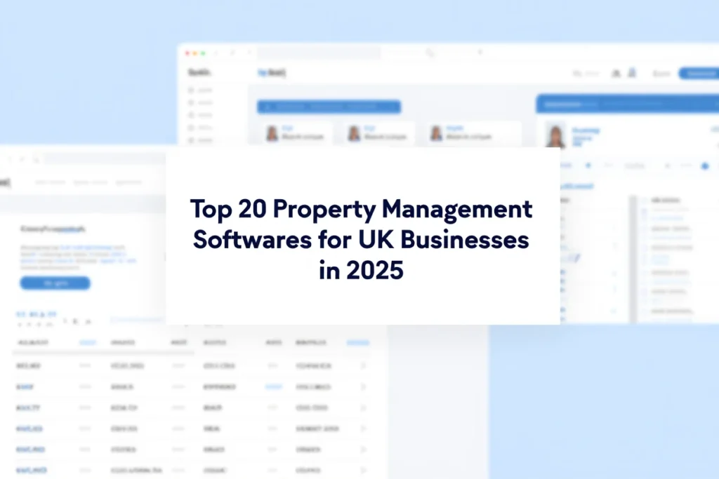 Top 20 Property Management Softwares for UK Businesses in 2025
