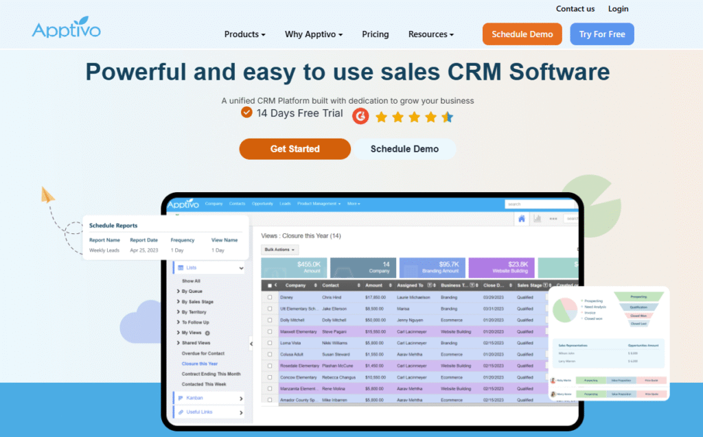 Apptivo CRM
