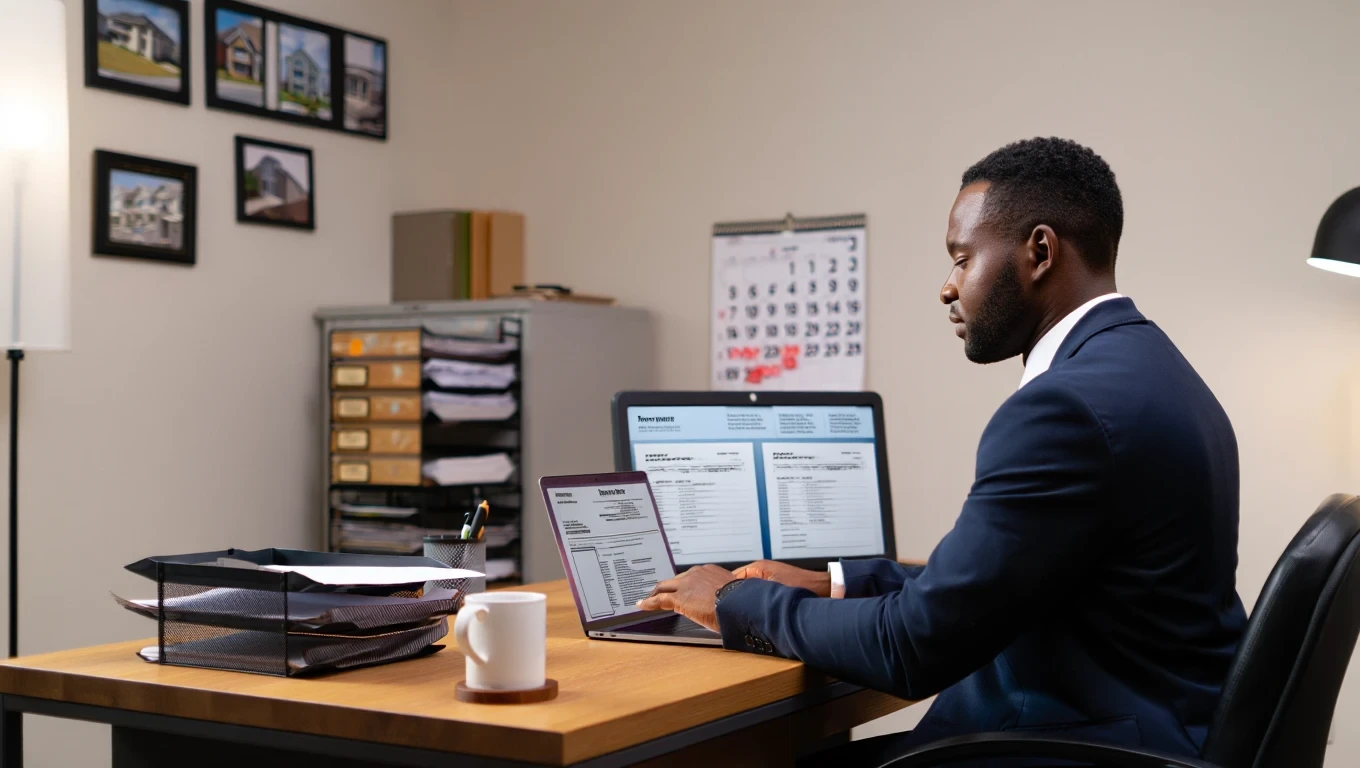 Agent processing tenant applications on a laptop