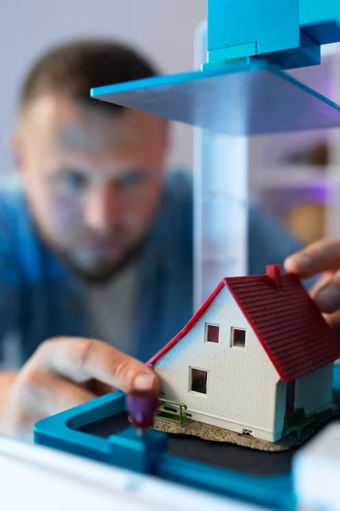 Real estate investor analyzing a Leeds property with renovation potential, highlighting key factors of a profitable fix and flip investment such as location, purchase price, and refurbishment value.