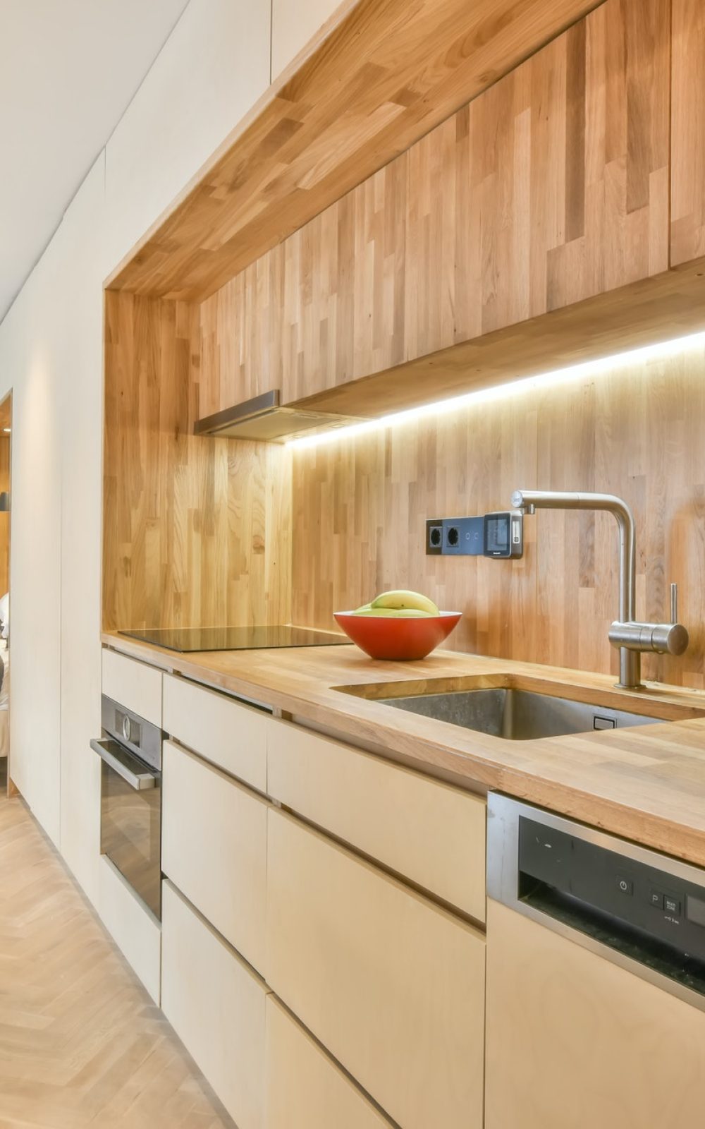 Kitchen in modern apartment